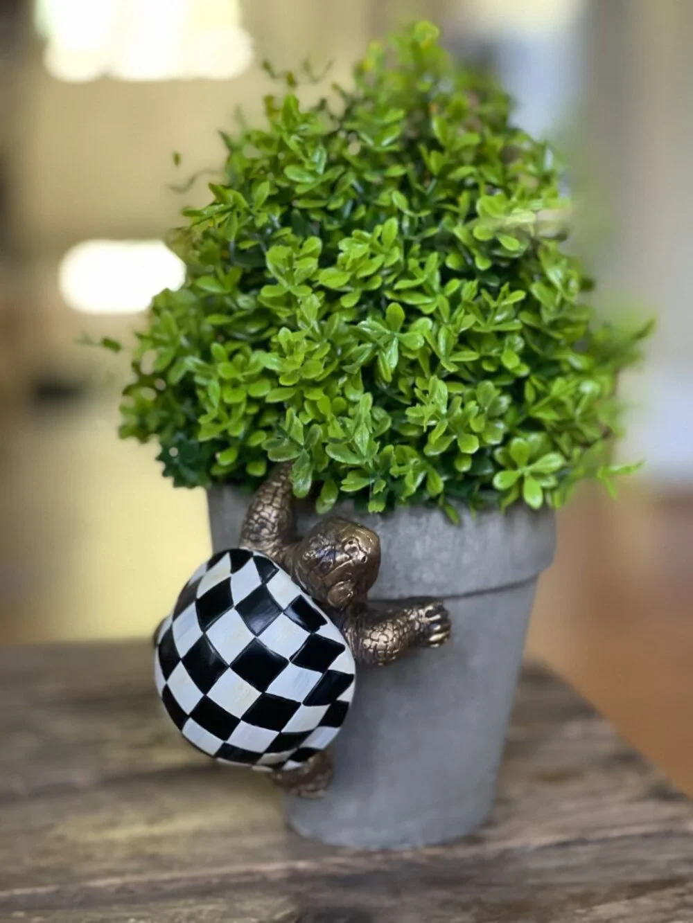 MacKenzie-Childs Turtle Pot Climber-NEW